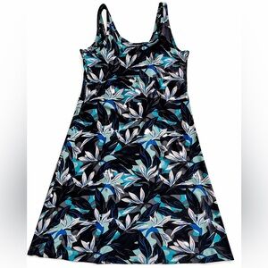 Columbia PFG Freezer III Dress UPF50 blue floral size M